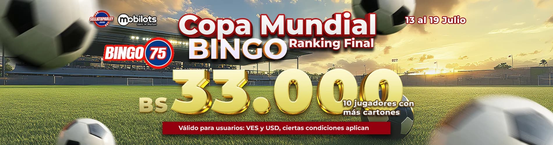Mobilots  Copa Mundial bingo 75  VEN