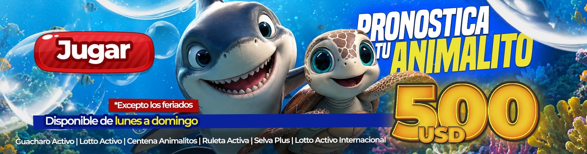 Slider Loterias Animalito VEN