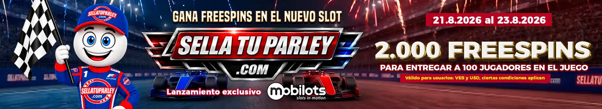 Mobilots gana freespin en new juego sellatuparley VEN