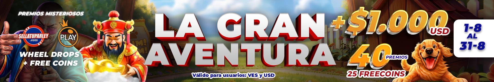 La Gran aventura slots Pragmatic VEN