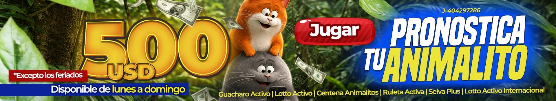 Slider Loterias Animalito VEN