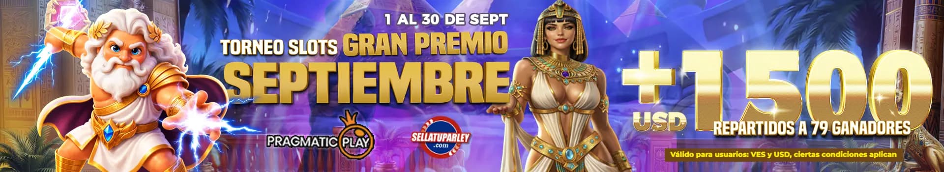 Pragmatic Torneo Slots Gran Premio Septiembre VEN